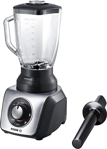 Bosch SilentMixx MMB65G5M - Batidora de vaso, 800W, 2.3 litros, color negro