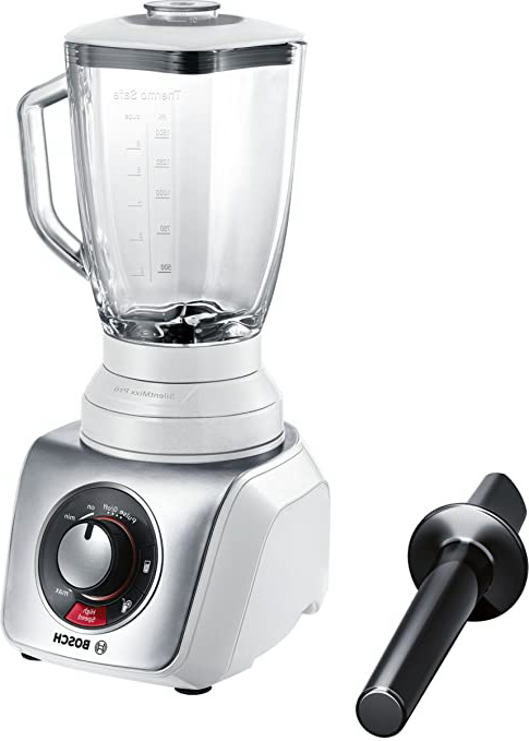 Bosch MMB66G5M - Licuadora (2,3 L, Continuo, 1,5 L, Batidora de vaso, Acero inoxidable, Vidrio)