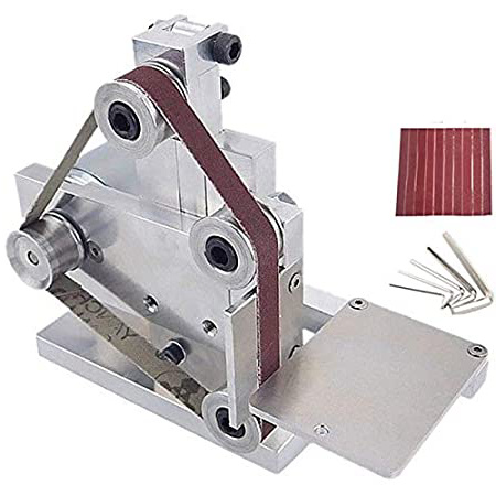 SODIAL UE Enchufe Diy Mini Lijadora De Banda Amoladora De Montaje De Banco MáQuina De Pulir Pulido Amoladora De áNgulo EléCtrica De BúFer 175x110x140mm