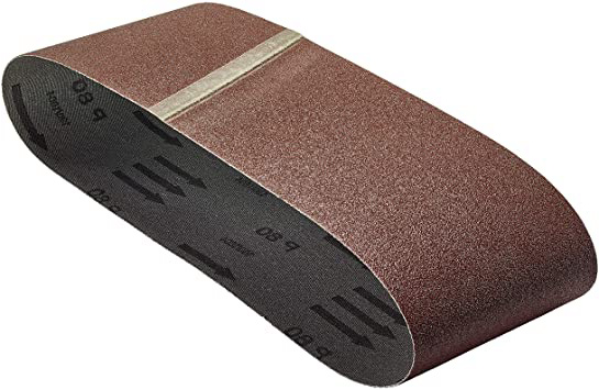 Wolfcraft 3124000 3124000-Bandas de Lija (3 Unidades, 100 x 690 mm, Grano 80)