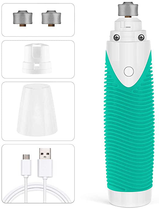 YOUTHINK Lima de Uñas Recargable para Mascotas, Amoladora Eléctrica para Perros, Gatos, Silencio Recortador de Uñas de USB