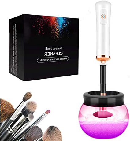 Limpiador de brochas de maquillaje,