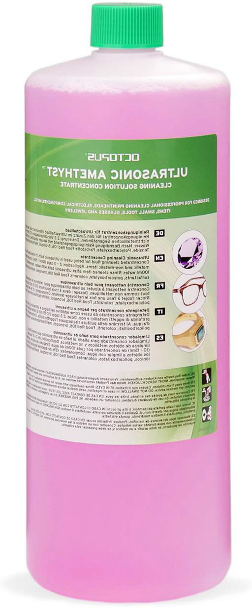 Octopus 1 l Concentrado Especial de Limpieza ultrasónico Amethyst con Fuerza desengrasante Extra Fuerte para óptica y mecánica