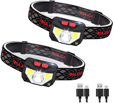 Linterna Frontal LED USB Recargable,