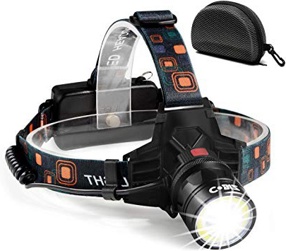 







Cobiz Linterna frontal LED Recargable de Trabajo, 6000 Lúmenes, 4 Modos de Luz con Flash, Zoom in/out, Ligera Elástica, Impermeable para Ciclismo, Correr, Deportes Nocturnos







