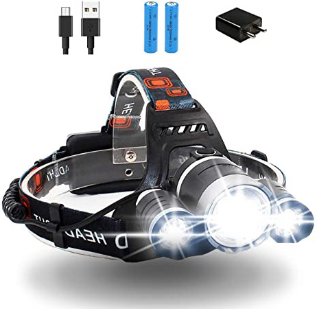 Linterna Frontal Led Recargable Alta