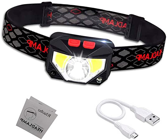 Rluobo Linterna Frontal LED USB