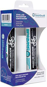 Blueshield 49 ® Sealants - Líquido antipinchazos preventivo y reparador Especial para Bicicletas. Sellante Permanente instantáneo. Fórmula patentada certificada en Laboratorio.
