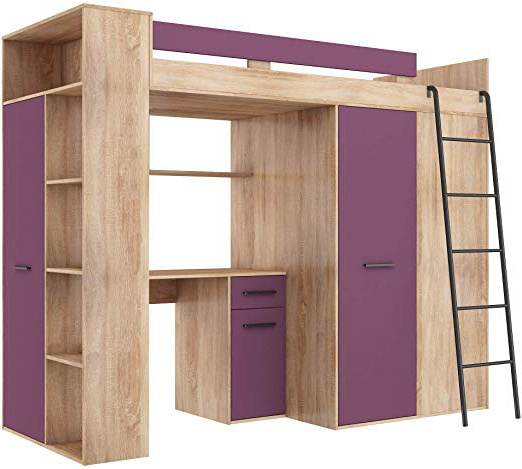 BIM Furniture Verana L - Litera (190 x 90 cm, con escaleras)