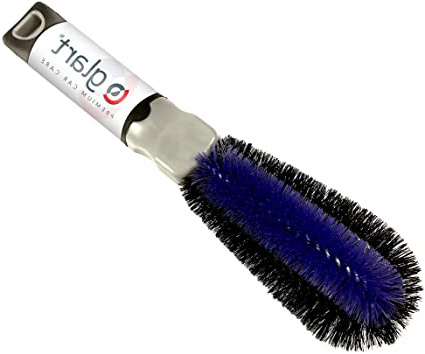 Glart 44FB Cepillo de ruedas, para llantas de aluminio y acero, Negro/Azul