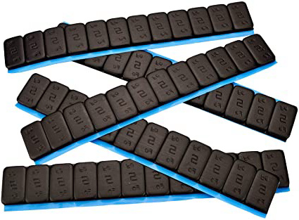 7 Contrapesos Negro 12x5g Pesos Adhesivos Pesos 60 G con Rebordes Cincado & Plastificado 0,42KG Negro 5gx12