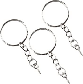 LEEQ 50 Piezas Llavero Anillos