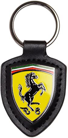 Scuderia Ferrari Llavero Scudetto Cuero