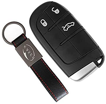 Carcasa Llave para Fiat Jeep - Funda Llave Mando a Distancia 3 Botones para Coche Fiat