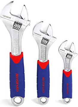 WORKPRO 3Pcs Llave Ajustable(100, 200,