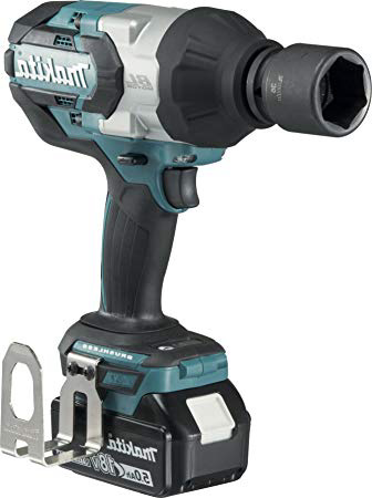 Makita DTW1001RTJ Brushless - Llave de impacto 1050Nm, inserción 3/4", 2 baterías de 18V, 5.0 Ah Li-ion