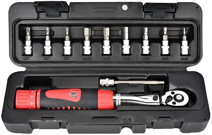 Llave dinamométrica para bicicleta y