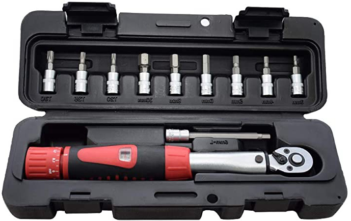 1/4"kit Llave Dinamométrica Bicicleta, 11Pcs