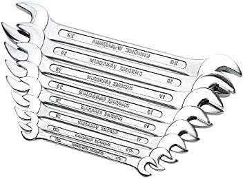 Brueder Mannesmann Werkzeuge M 110-08, Llave de doble boca, pack de 8 unidades