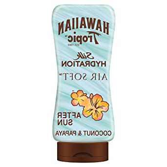 Hawaiian Tropic AfterSun Air Soft - Loción Hidratante Ultra Ligera para Después de la Exposición al Sol, Fragancia Coco y Papaya, Verde, 180 ml