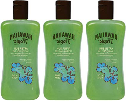 Hawaiian Tropic After Sun Gel Cooling Aloe - Gel After Sun de Aloe Vera para Piel Irritada por el Sol, Loción Refrescante Hipoalergénica y Dermatológicamente Probada, Pack 3 Unidades x 200 ml
