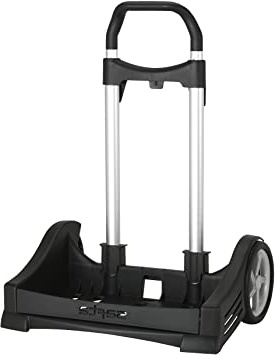 Safta Carro EVOLUTION Para Mochilas Escolares, Plegable, Ligero y Resistente, 400x280x850mm, Negro