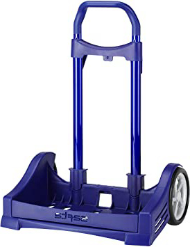 Safta Carro Evolution para Mochilas Escolares Plegable Ligero Resistente Diseño Único 400X280X850Mm, Azul
