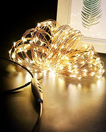 Luces Navidad USB 24M 240 LED, Litogo Regulable Guirnaldas Luces LED Decoracion Impermeable Cadena de Luces LED Decorativas para Habitacion Arbol Navidad Interior y Exterior, Boda, Fiesta, Balcón
