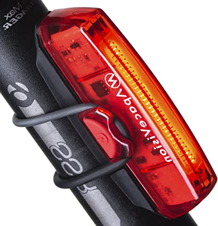 Apace Vision Luz Trasera para Bicicleta Recargable USB - Potente LED Faro Trasero Bici - Muy Luminoso y Fácil de Instalar Luces Rojas Máxima Seguridad Ciclismo