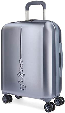Maleta de cabina Pepe Jeans Cambridge Celeste rígida 55cm