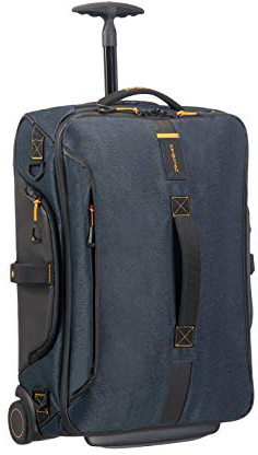 Samsonite Paradiver Light - Bolsa de viaje con ruedas, Azul (Jeans Blue), S (55 cm - 48.5 L)