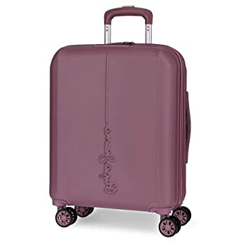 Maleta de cabina Pepe Jeans Glasgow Burdeos rígida 55cm