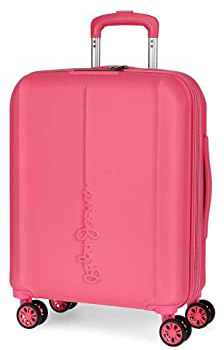 Maleta de cabina Pepe Jeans Glasgow Rosa rígida 55cm