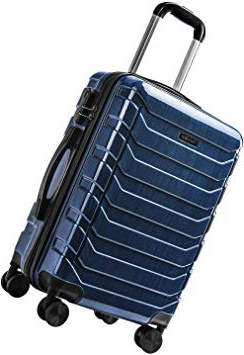 CarryOne Maleta Superligera con 4 Ruedas Duales Giratorias Contraseña Cerradura Equipaje para Viajar-TD5-Azul