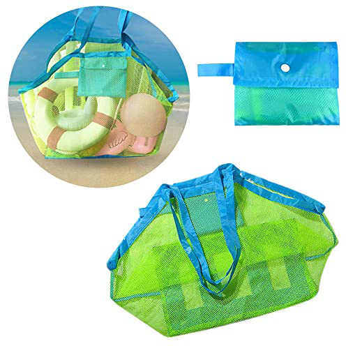 Locisne Gran Bolsa de Playa de Malla, Agua y Arena Fuera de la Red de la Playa Bolsa de Viaje de niños Bolsa de Almacenamiento de Organizador de Juguete