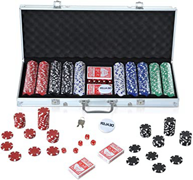 HOMCOM Maletín de Poker Profesional