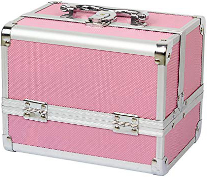 HBF Maletin para Maquillaje Organizador Cosméticos Profesional Neceser De Viaje Rosa