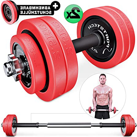 







Sportstech Juego de Mancuernas 2en1 AH300 con Recubrimiento de Silicona y Barra Ajustable, Pesas Hierro Fundido de 20 kg / 30 kg, para Entrenamiento de Fuerza






