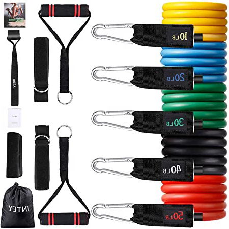 







INTEY Bandas Elásticas, 13 PCS Látex Bandas de Resistencia - 5 Tubos de látex/Cubierta Protectora/Manijas/Ancla de Puerta/Correas de Tobillo/Bolsa de Transporte






