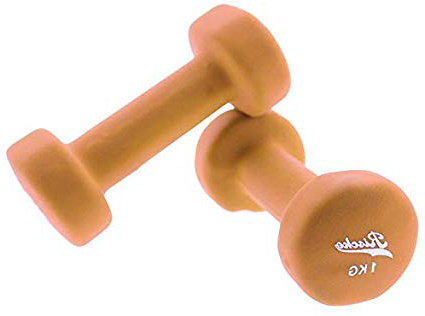 Riscko - Set de 2 Mancuernas con Revestimiento de Vinilo | Ejercicio Fitness | Entrenamiento en Casa | Gimnasio | Pesos de 1 a 10 Kg
