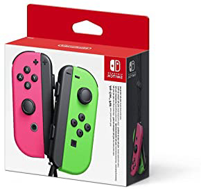 Nintendo - Set De Dos Mandos Joy-Con, Color Verde Neón / Rosa Neón (Nintendo Switch)