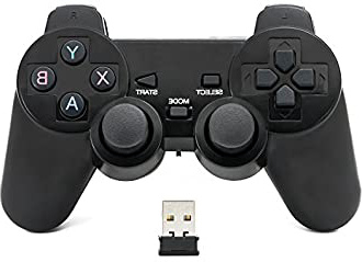 QUMOX Mando de juego Controlador inalámbrico 2.4GHz Gamepad Joystick Gamepad para PC
