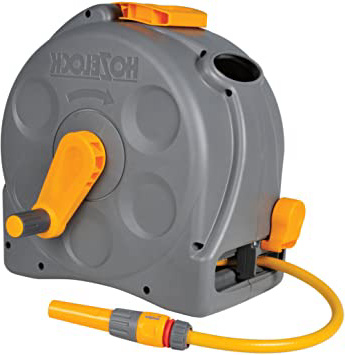 Hozelock - Carrete compacto Compact Reel con 25 m de manguera y todos los accesorios - listo para su uso