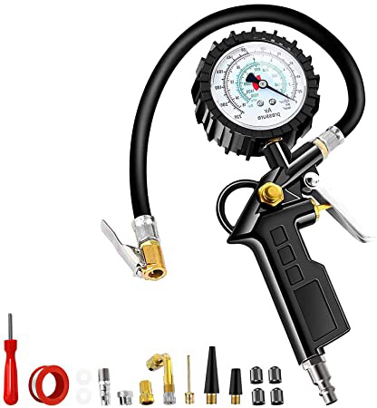 Anykuu Manómetro Presión Neumáticos 220PSI