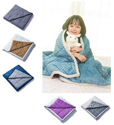 Daverose Manta Ansiedad Niños 3.2kg 97 * 158 cm Manta Gravedad Manta Ponderada el TDAH, el Autismo ZLT-BG97-7