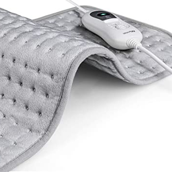 MVPower Almohadilla Electrica 60 * 30cm, Manta Eléctrica de 3 Niveles, Almohadilla Electrica Cervical Lumbar Espalda Cuello, con Función de Apagado Automático, Calentar Rapido,para Doloes del cuerpo