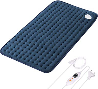 Almohadilla Elèctrica de Calefacción MaxKare Función de Apagado Automático Configuración de Temperatura de 6 Engranajes el Calefactora Rápido Superficie Suave Manta Electrica 30 x 60cm