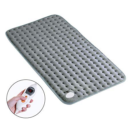 MaxKare Almohadilla Elèctrica de Calefacción Función de Apagado Automático Configuración de Temperatura de 6 Engranajes el Calefactora Rápido Superficie Suave Manta Electrica 30 x 60cm