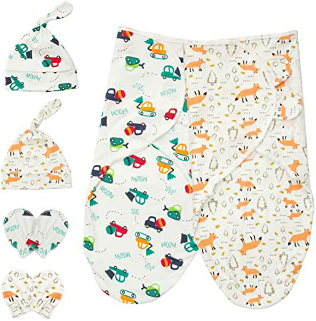 HBselect Mantas Envolventes Para Dormir Gorros Bebe Guantes Pequeños Mantas Bebe Recien Nacido Sacos Para Bebe Niños Niñas