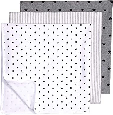 Amazon Essentials - Pack de 3 mantas para bebé, talla única